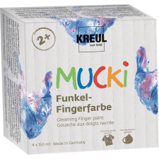 Kreul &quot;MUCKI&quot; ujjfesték-készlet, 4 színben (4000798117283) kreatív és készségfejlesztő