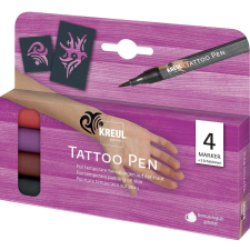 Kreul &quot;Tattoo Pen Set&quot; Tetováló filctoll készlet, 4 db (4000798621704) filctoll, marker