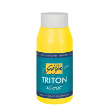 Kreul Solo Goya Triton akrilfesték, 750 ml - 01, genuine yellow light akrilfesték