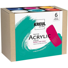 Kreul Triton modern akrilfesték szett, 6 × 750 ml akrilfesték
