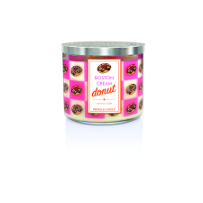 Kringle Candle Boston Cream Donut 3 kanócos illatgyertya 411g, gyertya