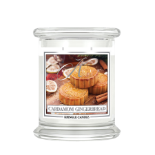 Kringle Candle Cardamom Mézeskalács illatú gyertya közepes 2 kanóc (411 g), gyertya