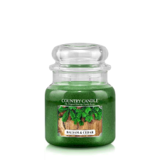 Kringle Candle Country Candle Balsam & Cedar közepes 2 kanócos illatgyertya (453 g), gyertya