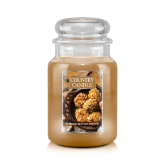 Kringle Candle Country Candle Mandula vajas süti nagy 2 kanócos illatgyertya (737 g), gyertya