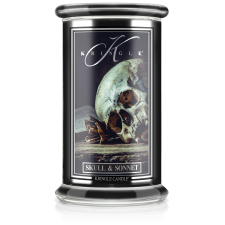 Kringle Candle Halloween Skull & Sonnet nagy, 2 kanócos illatgyertya (624 g), gyertya