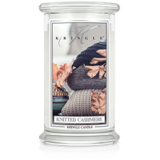 Kringle Candle Knitted Cashmere nagy 2 kanócos illatgyertya (624 g), gyertya