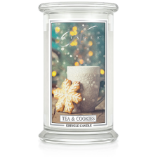 Kringle Candle Tea & Cookies nagy 2 kanócos illatgyertya (624 g), gyertya