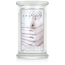 Kringle Candle Warm Cotton nagy 2 kanócos illatgyertya (624 g), gyertya