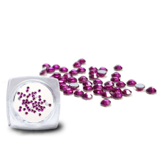 Kristály strasszkő 50 db #SS3 Fuchsia körömdíszítő