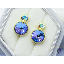  Kristályköves  fülbevaló Katerin -14K fülbevaló