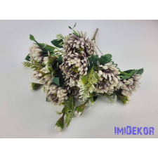  Krizantém 11 ágú selyem csokor 44cm - Mályvás dekorációs kellék