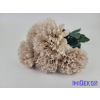  Krizantém 5 ágú selyem csokor 42cm - Púder