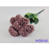  Krizantém 7 ágú selyemvirág csokor D8,5cm M41cm - Mályva
