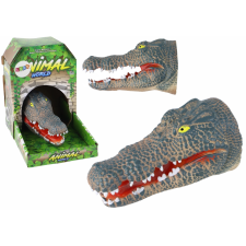 Krokodil kézbáb szürke játékfigura
