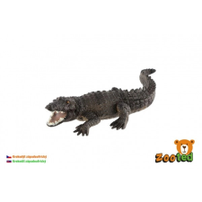  Krokodil nyugat-afrikai műanyag játék 17cm tasakban játékfigura