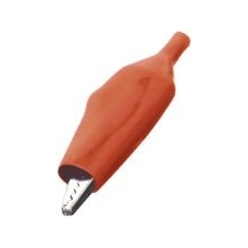  Krokodilcsipesz, 55mm, piros villanyszerelés