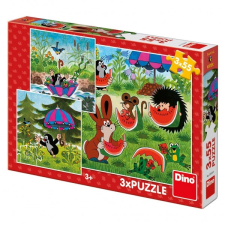  Krtek és a kis esernyő puzzle szett 3x55 darabos puzzle, kirakós