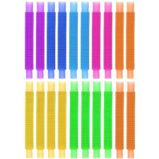 Kruzzel 19741 Nyújtható stresszoldó cső építőjáték, 16,5-51 cm, 20 db barkácsolás, építés