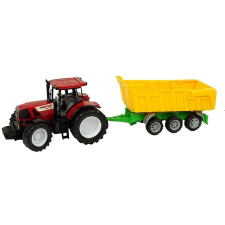 Kruzzel 24711 Traktor pótkocsival, 50 cm, piros autópálya és játékautó
