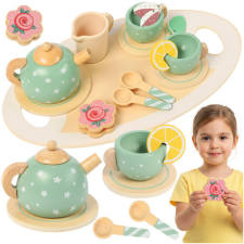 Kruzzel Children&amp;#39;s tea set green Kruzzel 26393 konyhakészlet