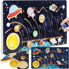 Kruzzel Wooden puzzle - solar system Kruzzel 24763 kreatív és készségfejlesztő