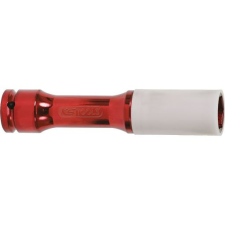 KS Tools Dugókulcs 1/2" Alu- felnihez, extra hosszú 21 mm piros barkácsgép tartozék