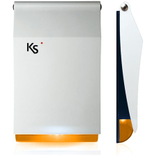 Ksenia imago kültéri hang- és fényjelző fehér/narancs biztonságtechnikai eszköz