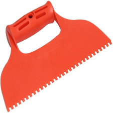 KUBALA 235mm 4x6mm fogazott műanyag spatula kőműves és burkoló szerszám