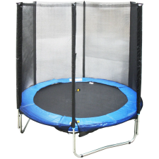 Kubi sport Trambulin védőhálóval 183 cm, max 100kg, kék trambulin szett