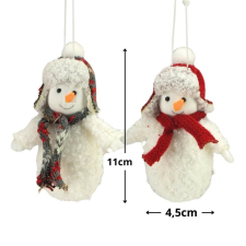  Kucsmás, sálas hóember 2 féle dekorációs kellék