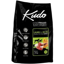 Kudo Kudo Adult Medium & Maxi Lamb & Rice 3kg kutyaeledel