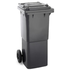 Kuka 60l szürke,kerekes. szemetes