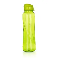 . Kulacs, 610 ml, műanyag, világos zöld, "Slim" kulacs, kulacstartó