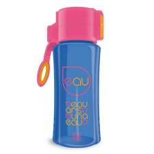  Kulacs ARS UNA műanyag BPA-mentes 450 ml rószaszín-kék kulacs, kulacstartó