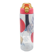 Kulacs Bottle&More 700 ml korall pöttyök virágokkal kulacs, kulacstartó
