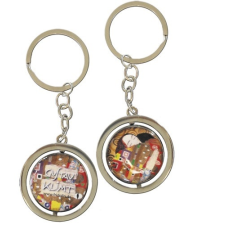  Kulcstartó fémkarika kétoldalas, Klimt:Beteljesülés kulcstartó