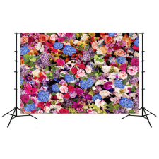 KulPress Vinyl háttér fotózáshoz. Virágos fotó háttér 150X210 cm h3952 háttérkarton
