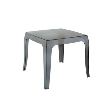  Kültéri Műanyag Asztal - Négyzet - 51x51 cm - Fekete kerti bútor