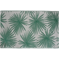  Kültéri szőnyeg polipropilén 180 x 120 cm bézs-zöld pálmalevél lakástextília