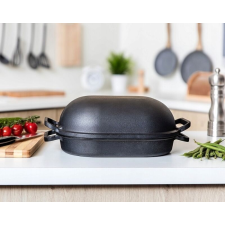  Kúpos zománcozott öntöttvas kacsasütő konyhai eszköz