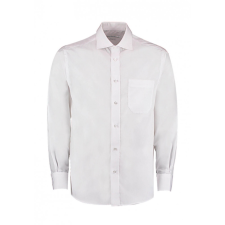 Kustom Kit Férfi hosszú ujjú Ing Kustom Kit Classic Fit Non Iron Shirt XL, Fehér férfi ing