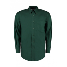 Kustom Kit Férfi hosszú ujjú Ing Kustom Kit Classic Fit Premium Oxford Shirt 2XL, Sötétzöld férfi ing