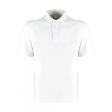Kustom Kit Férfi rövid ujjú galléros póló Kustom Kit Classic Fit Cotton Klassic Superwash 60° Polo 2XL, Fehér férfi póló