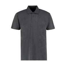 Kustom Kit Férfi rövid ujjú galléros póló Kustom Kit Men's Regular Fit Workforce Polo S, Sötétszürke marl
