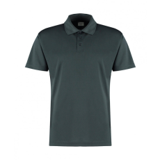 Kustom Kit Férfi rövid ujjú galléros póló Kustom Kit Regular Fit Cooltex Plus Micro Mesh Polo M, Grafitszürke