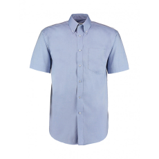 Kustom Kit Férfi rövid ujjú Ing Kustom Kit Classic Fit Premium Oxford Shirt SSL S, Világos kék