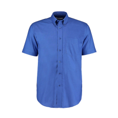 Kustom Kit Férfi rövid ujjú Ing Kustom Kit Classic Fit Workwear Oxford Shirt SSL 2XL, Italian kék
