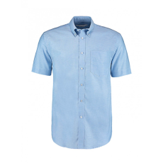 Kustom Kit Férfi rövid ujjú Ing Kustom Kit Classic Fit Workwear Oxford Shirt SSL XL, Világos kék