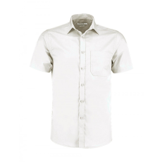 Kustom Kit Férfi rövid ujjú Ing Kustom Kit Tailored Fit Poplin Shirt SSL 2XL, Fehér