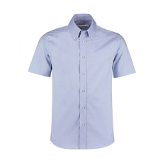 Kustom Kit Férfi rövid ujjú Ing Kustom Kit Tailored Fit Premium Oxford Shirt SSL L, Világos kék